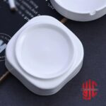 Imported Porcelain Ashtray Square White 10cm - Image 3