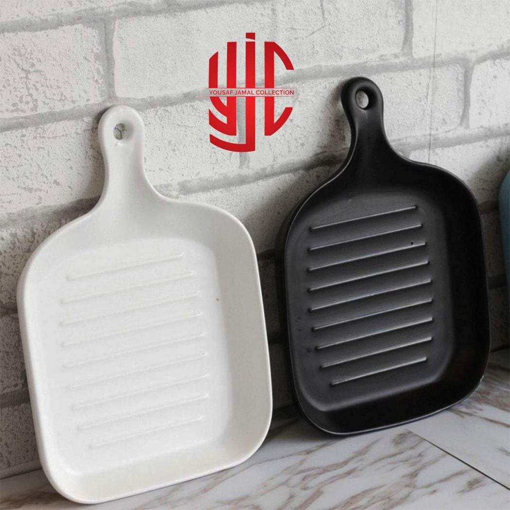 yjc-fgrm-w01-k02-1.jpg Imported Ramekin Ketchup Sauce Dip In Shape Of Pan With Griddles - Image 1