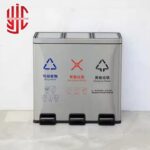 Imported Stainless Steel 60 Liters Dustbin Color Coded - Image 3