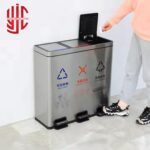 Imported Stainless Steel 60 Liters Dustbin Color Coded - Image 2