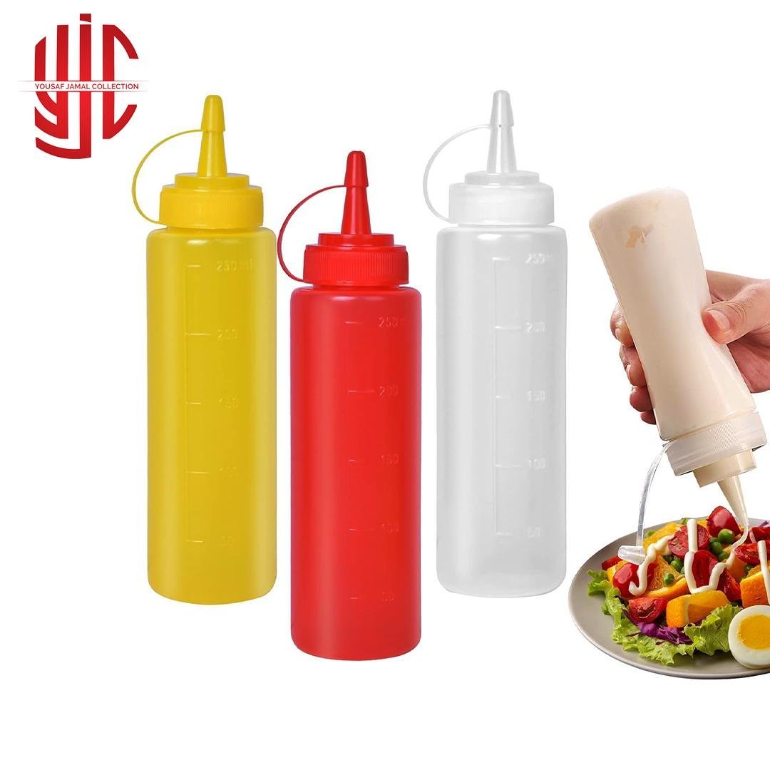 yjc-plbt-r-y-w-1.jpg Imported Ringo Ketchup Bottles 650ml - Image 1