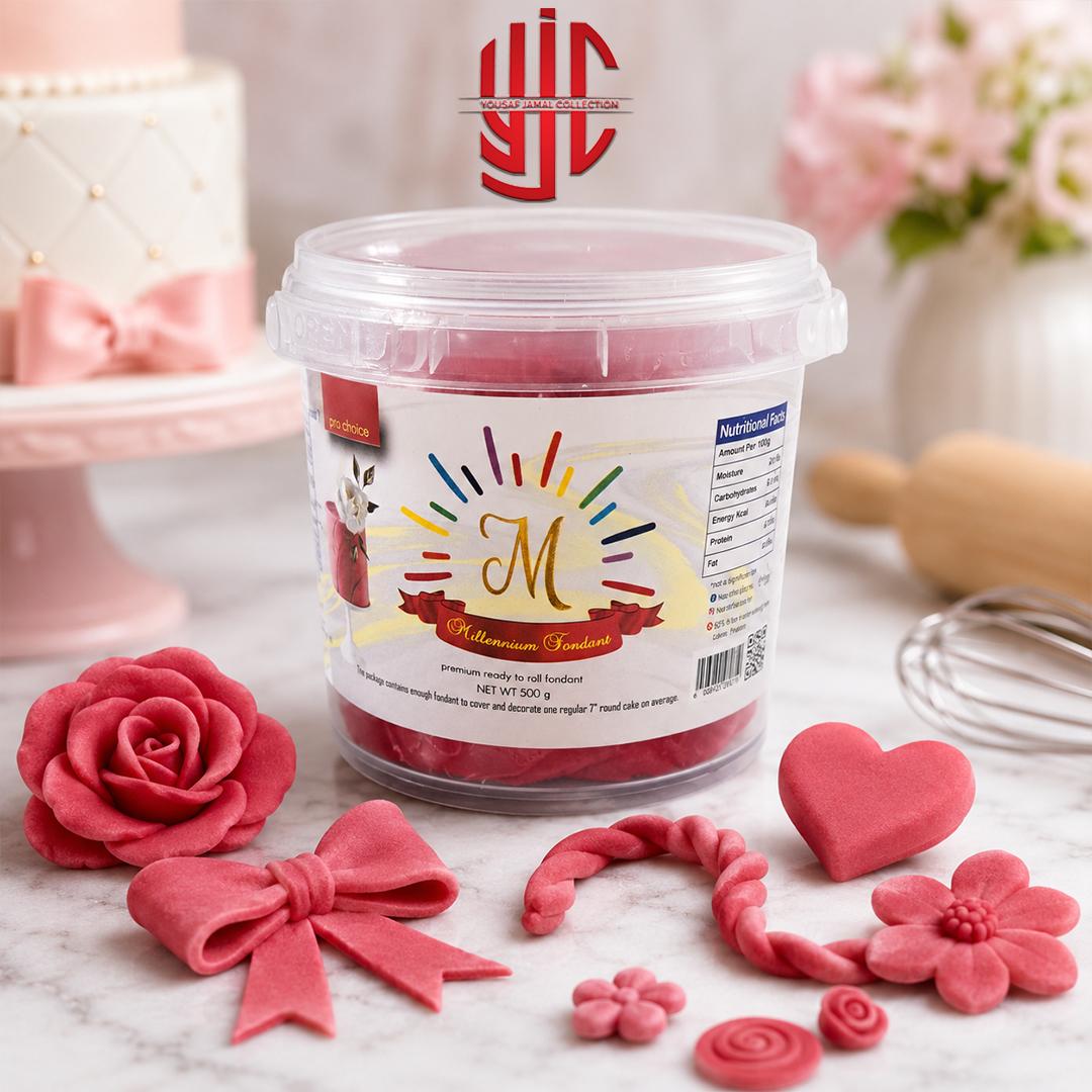 yjc-CFFD-H11-1 Super Red Millenium Fondant Half Kg Pack - Image 1