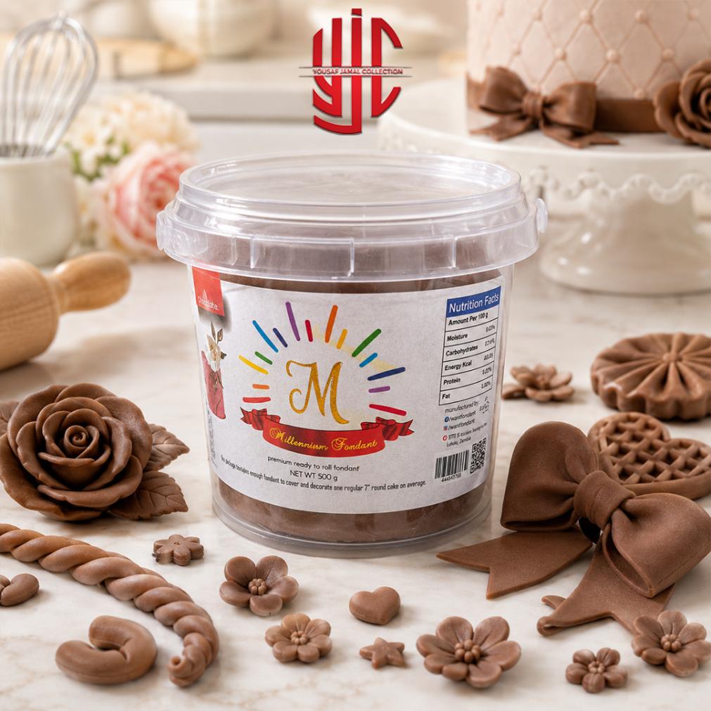 yjc-CFFD-H12-1 Brown Millenium Fondant Half Kg Pack - Image 1