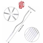 Curvy Cake Candles Silver Color 6 Pieces Set - Image 3