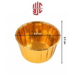 Golden Foil Cupcake Liners 10 Pieces Pack - Image 2