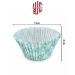 Green Paper Cupcake Liners 100 Pieces Pack - Image 2