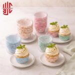 Random Color Paper Cupcake Liners 100 Pieces Pack