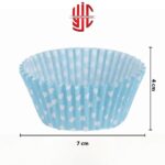 Blue Paper Cupcake Liners 100 Pieces Pack - Image 2
