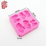 Silicon Bowknot Mold 4 Cavity - Image 2