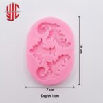 Silicon Baroque Relief Border Mold 3 Cavity - Image 2