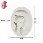 Silicon Hanging Bear on Moon Mold - Image 2