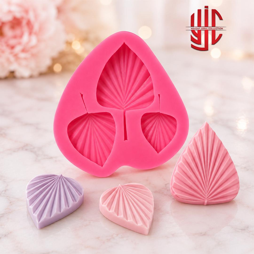 yjc-PLMO-208-1 Silicon Small 3 Leaves Mold 3 Cavity - Image 1