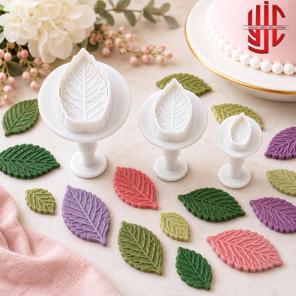 yjc-PLPG-024-1 Leaf Shape Plunger 3 Pieces Set - Image 1