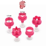 Flower Heart Star Round Plunger 5 Pieces Set - Image 2