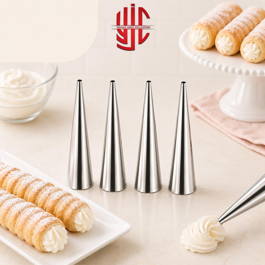 yjc-STNZ-025-1 Cream Roller Nozzles 4 Pieces Set - Image 1