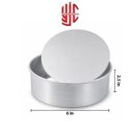 Silver Round Loose Bottom Cake Pans 2.5 inch Height Various Sizes - Image 4