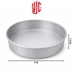 Silver Round Fix Cake Pans 1.5 inch Height Various Sizes - Image 2