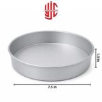 Silver Round Fix Cake Pans 1.5 inch Height Various Sizes - Image 3