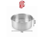 Silver Round Fix Cake Pans 2.5 inch Height Various Sizes - Image 3