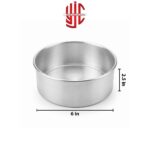 Silver Round Fix Cake Pans 2.5 inch Height Various Sizes - Image 4