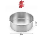 Silver Round Fix Cake Pans 2.5 inch Height Various Sizes - Image 5
