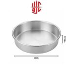 Silver Round Fix Cake Pans 2.5 inch Height Various Sizes - Image 6