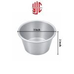 Silver Cupcake Mold 2 inch Height in 2 Sizes - Image 2