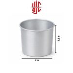 Silver Round Fix Cake Pans 4.5 inch Height Various Sizes - Image 2