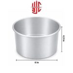 Silver Round Fix Cake Pans 4.5 inch Height Various Sizes - Image 4