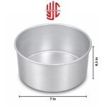 Silver Round Fix Cake Pans 4.5 inch Height Various Sizes - Image 5