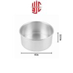 Silver Round Fix Cake Pans 2.5 inch Height Various Sizes - Image 2