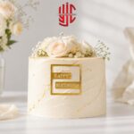 Acrylic Happy Birthday Square Frame Tags 5 Pcs Pack