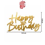 Acrylic Happy Birthday Tags 5 Pcs Pack - Image 2