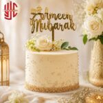 Acrylic Ameen Mubarak Golden Topper