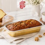 Aluminium Gold Loaf Pan Liners With Lid 10 Pieces Pack