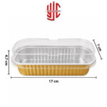 Aluminium Gold Loaf Pan Liners With Lid 10 Pieces Pack - Image 3