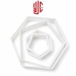 Plastic Football Shape Cutter 4 Pieces Set - Image 2