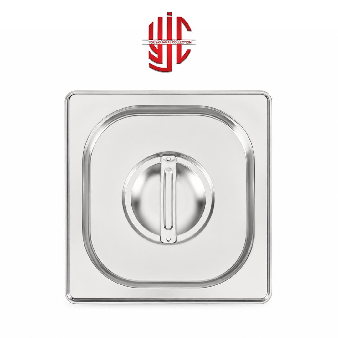 yjc-STLD-005-1 Stainless Steel Maxi Pan Lid 1/6 - Image 1