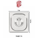 Stainless Steel Maxi Pan Lid 1/6 - Image 2