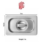 Stainless Steel Maxi Pan Lid 1/9 - Image 2