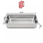 Stainless Steel Maxi Pan 1/1 Depth 4 in - Image 2
