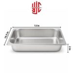 Stainless Steel Maxi Pan 1/2 Depth 2 in - Image 2