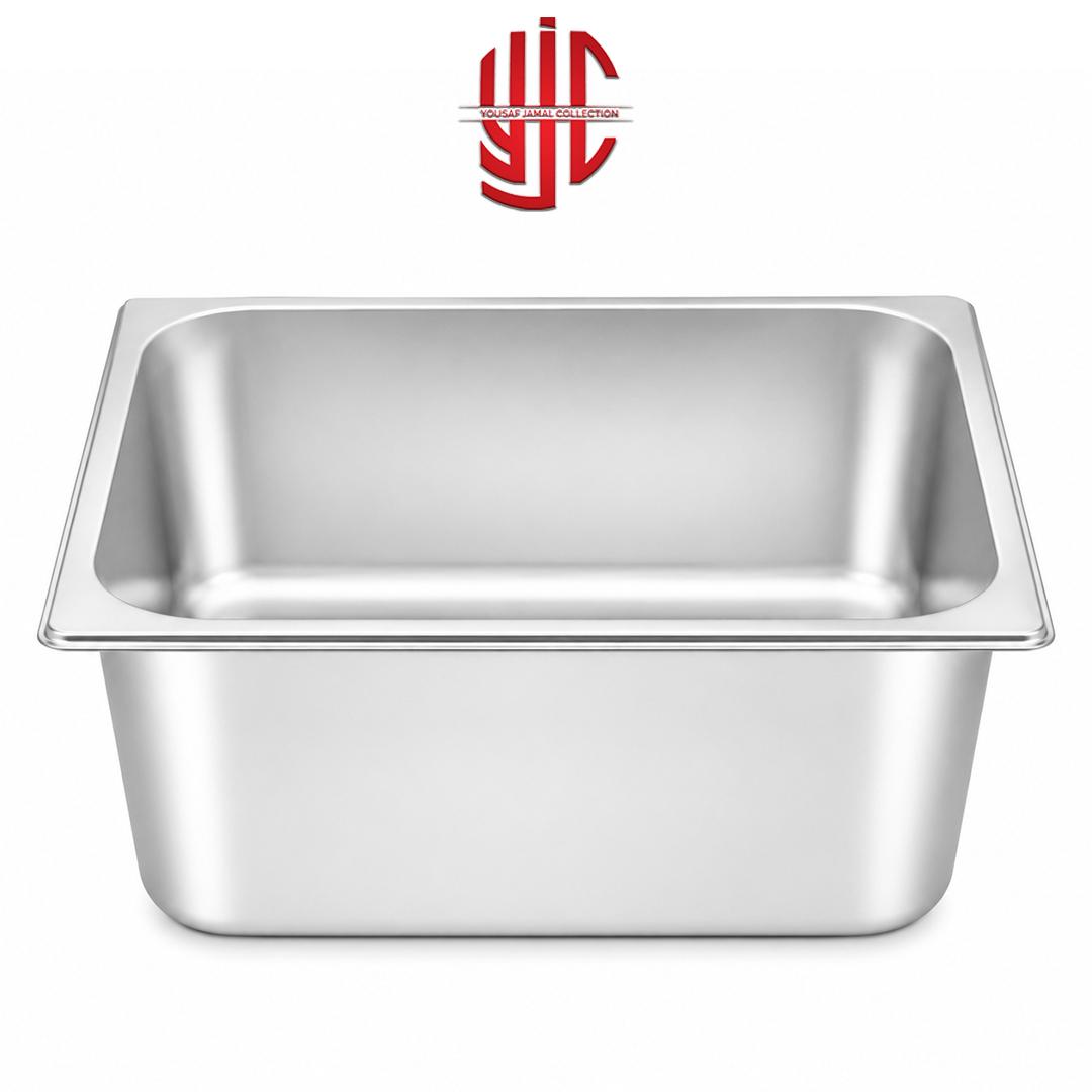 yjc-STMP-007-1 Stainless Steel Maxi Pan 1/2 Depth 6 in - Image 1