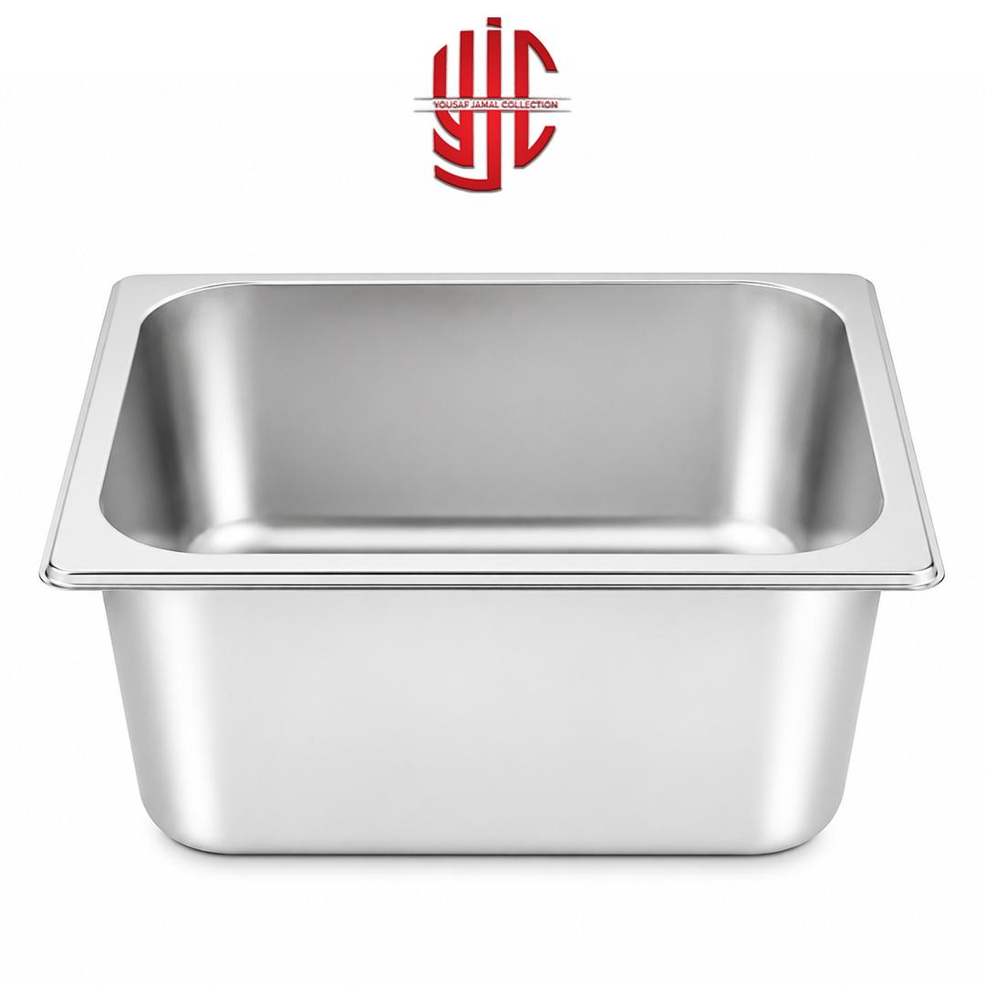 yjc-STMP-008-1 Stainless Steel Maxi Pan 1/2 Depth 8 in - Image 1