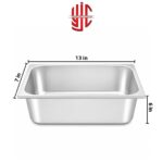 Stainless Steel Maxi Pan 1/3 Depth 6 in - Image 2