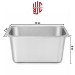Stainless Steel Maxi Pan 1/3 Depth 8 in - Image 2
