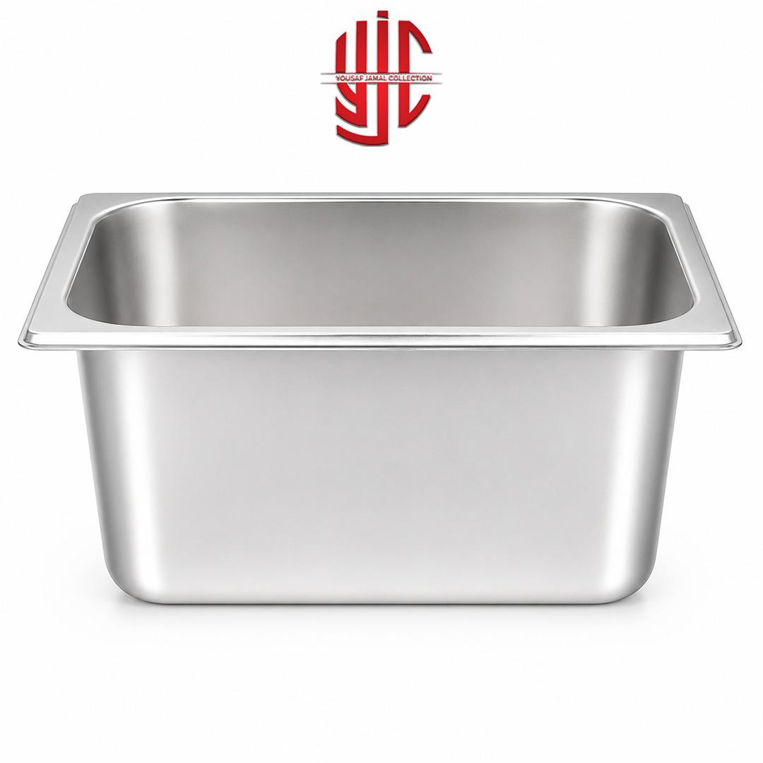 yjc-STMP-014-1 Stainless Steel Maxi Pan 1/4 Depth 4 in - Image 1