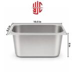 Stainless Steel Maxi Pan 1/4 Depth 6 in - Image 2