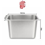 Stainless Steel Maxi Pan 1/4 Depth 8 in - Image 2