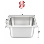 Stainless Steel Maxi Pan 1/6 Depth 4 in - Image 2